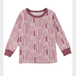 Joha Bluse - Uld/Bomuld - Rosa/Zebra