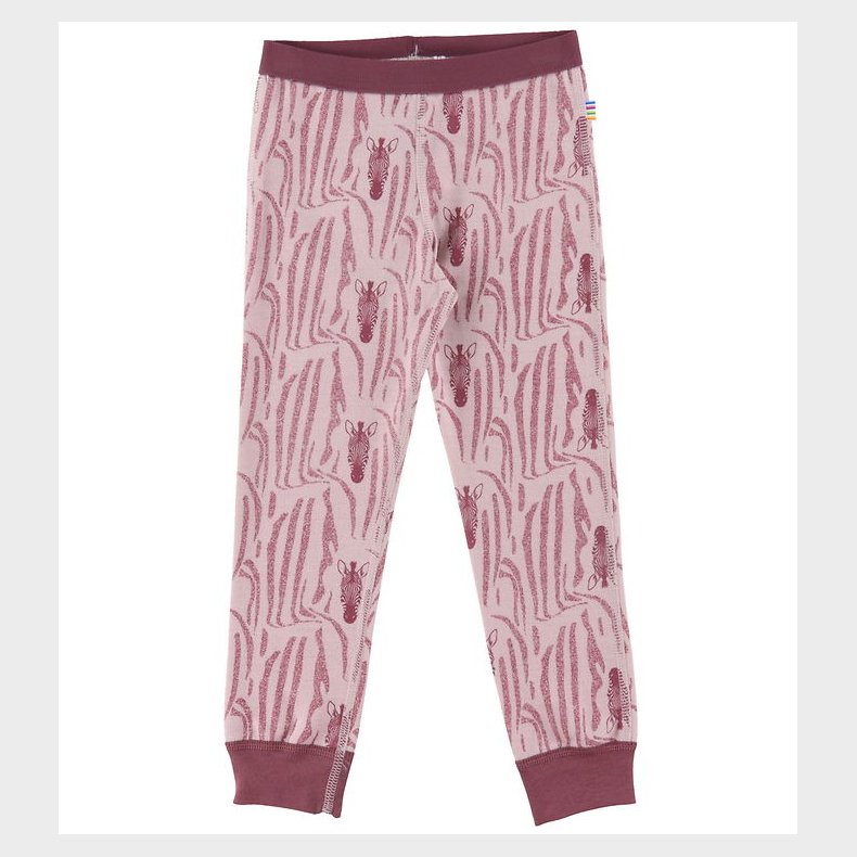 Joha Leggings - Uld/Bomuld - Rosa/Zebra