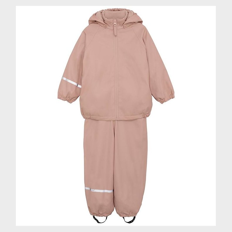 CeLaVi Regntj m. Fleece - Recycle PU - Misty Rose