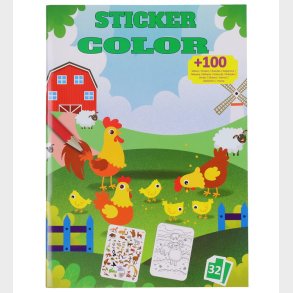 Megastar Malebog m. Klistermrker - 32 Sider - Dyr