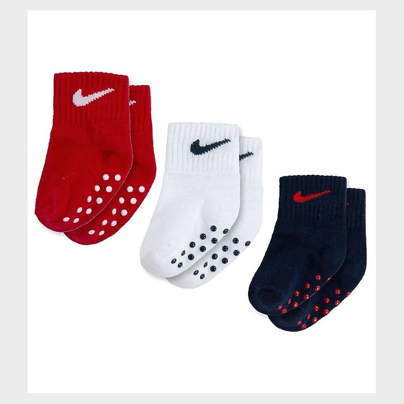 Nike Strmper - 3-pak - University Red/Navy/Hvid