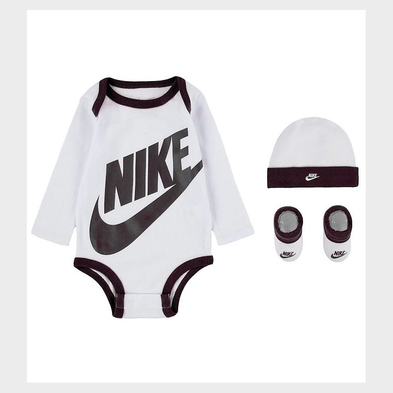 Nike Gaveske - Futter/Hue/Body l/ - Futura - Hvid m. Sort