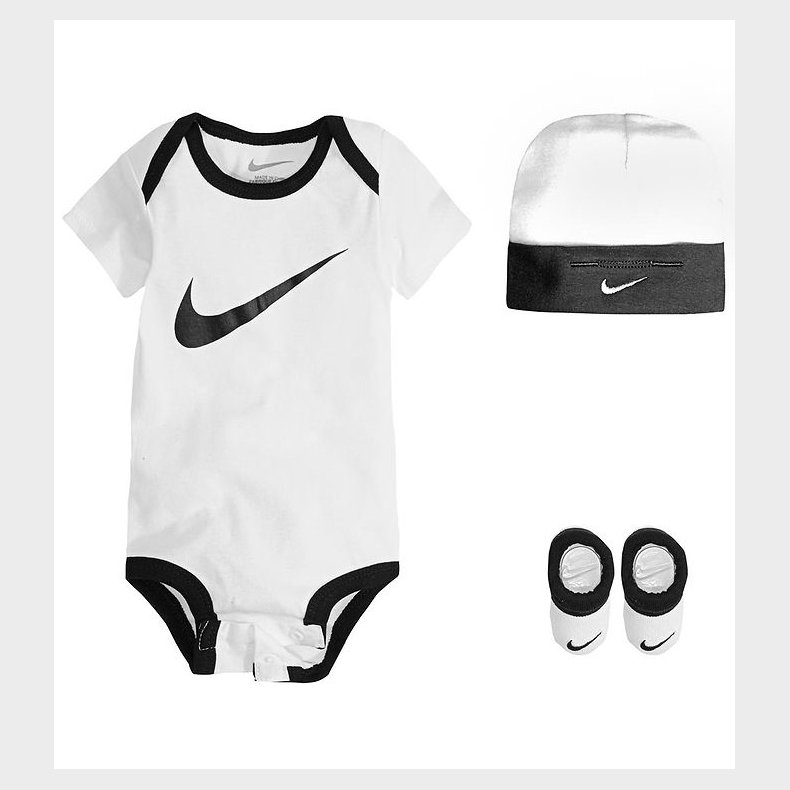 Nike Gaveske - Futter/Hue/Body k/ - Swoosh - Hvid/Sort