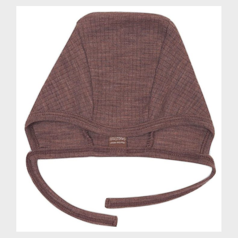Smallstuff Babyhjelm - Uld - Rose Brown