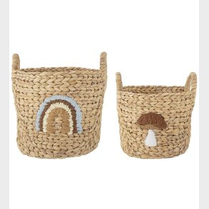 Bloomingville Mini Kurve - 2 stk. - Agnes - 32x32/26x26 cm - Nat
