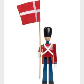 Kay Bojesen Tr�figur - Faneb�rer - 21 cm - Lille - R�d/Bl�