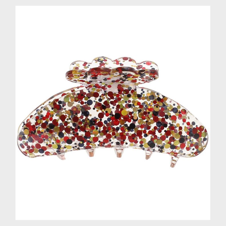 By Str Hrklemme - Asta - 10x5 cm - Confetti Rd/Guld