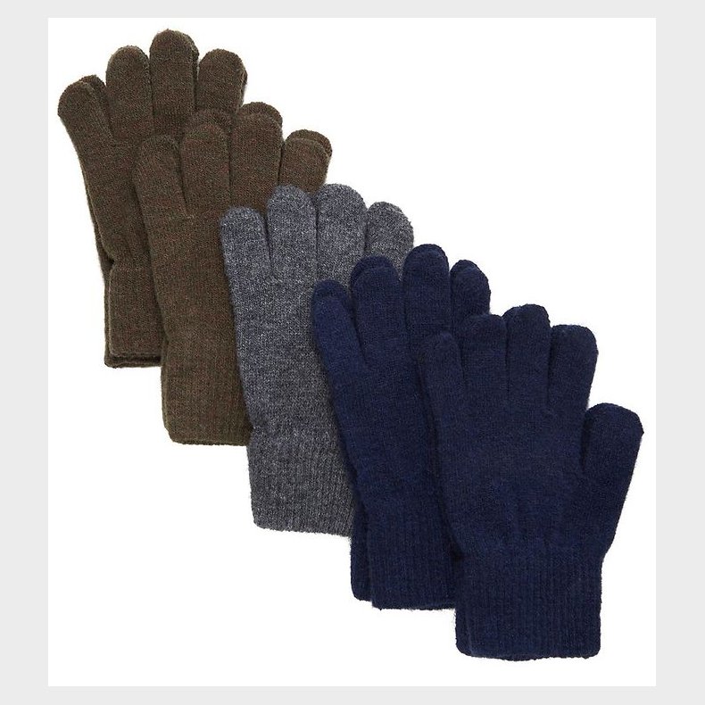 CeLaVi Handsker - Uld/Nylon - 5-pak - Sea Turtle/Navy/Grey