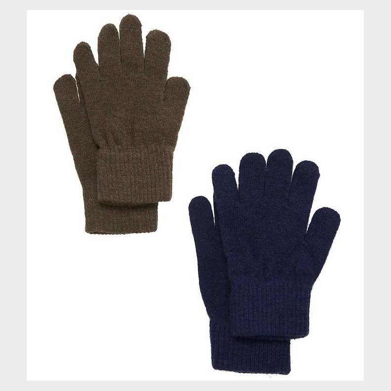 CeLaVi Handsker - Uld/Nylon - 2-pak - Sea Turtle/Navy