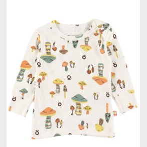 Katvig Bluse - Hvid m. Svampe