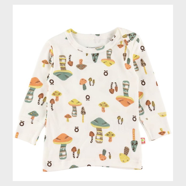 Katvig Bluse - Hvid m. Svampe