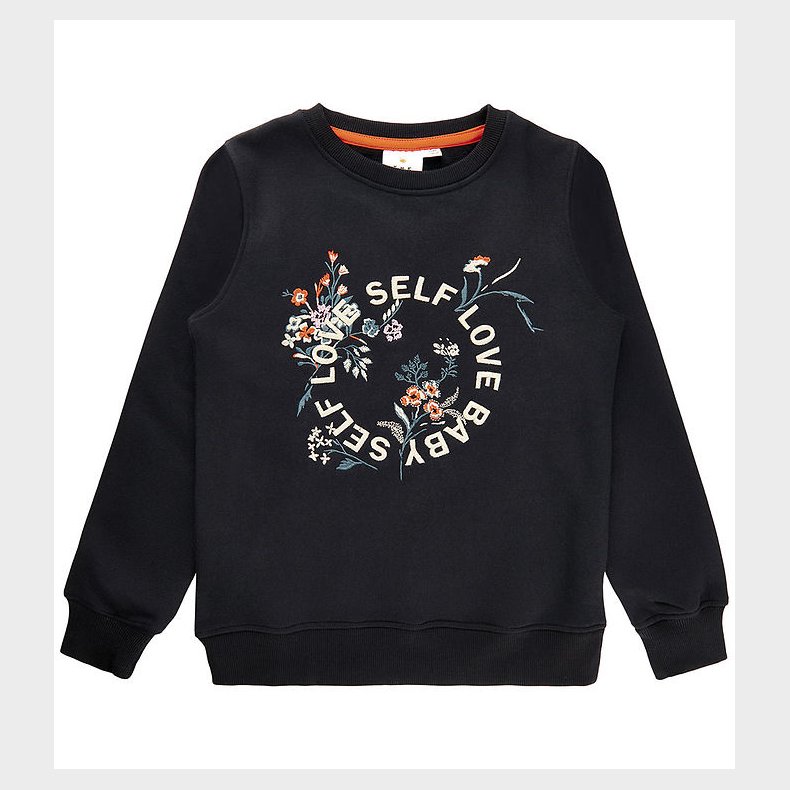 The New Sweatshirt - TnIrene - Black Beauty m. Blomster