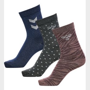 Hummel Strmper - hmlAlfie - 3-pak - Sparrow m. Glimmer