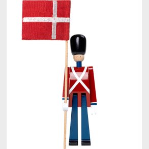 Kay Bojesen Trfigur - Fanebrer - 14 cm - Mini - Rd/Bl