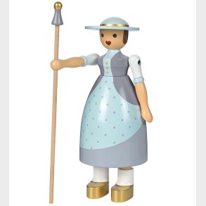 Kay Bojesen Trfigur - Hyrdinden - 18 cm - Lilla/Grn