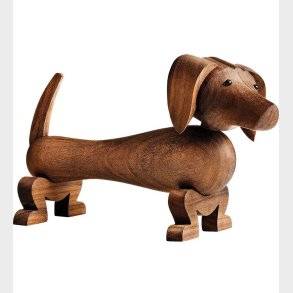 Kay Bojesen Trfigur - Gravhund - 18 cm - Valnd