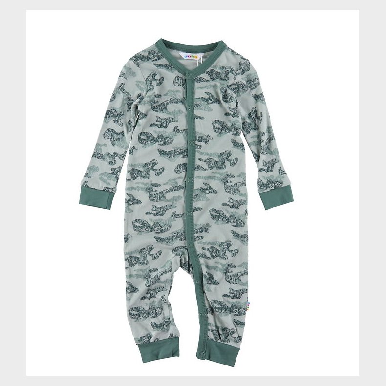 Joha Natdragt - Bambus - Gr�n m. Print