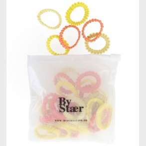 By Str Mini Hrelastikker - 50 Stk. - Mix 12 - Gul/Fersken