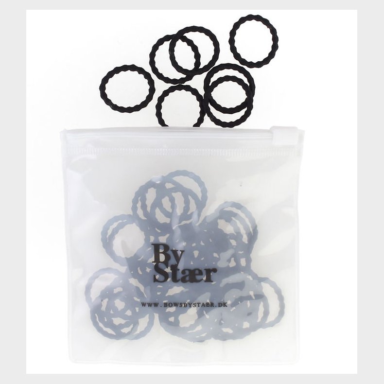 By Str Mini Hrelastikker - 50 Stk. - Mix 16 - Sort