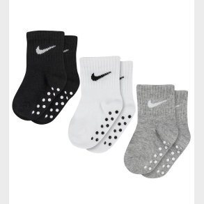 Nike Strmper - 3-pak - Sort/Hvid/Grmeleret