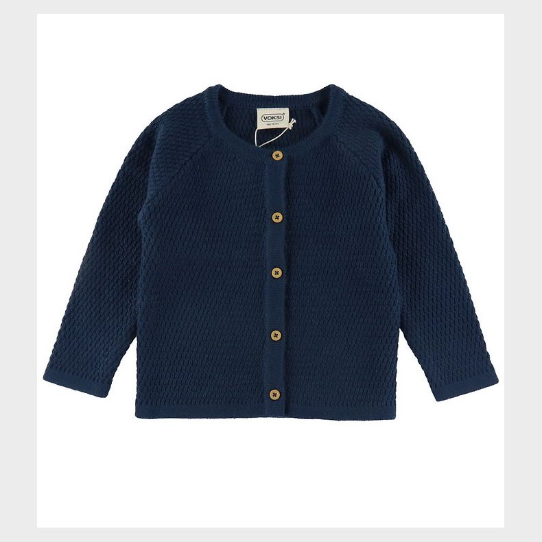 Voksi Cardigan - Uld - Poppy Blue