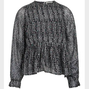 Sofie Schnoor Girls Bluse - Sort m. Mnster/Glimmer