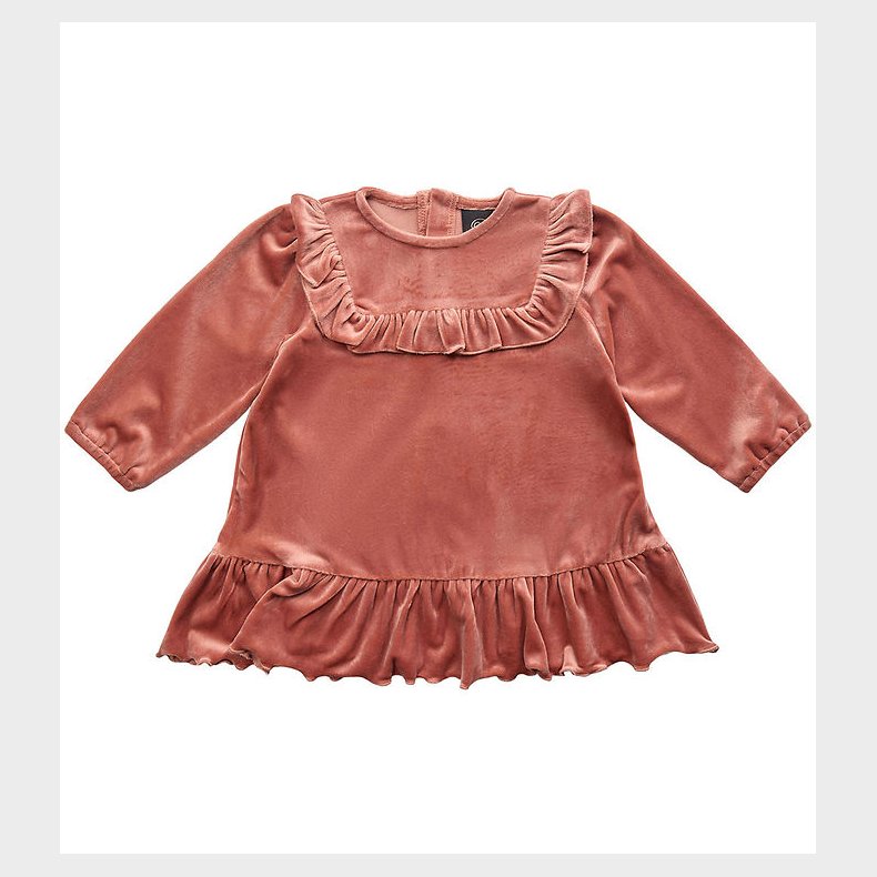 Petit by Sofie Schnoor Kjole - Velour - Dee - Rust Red