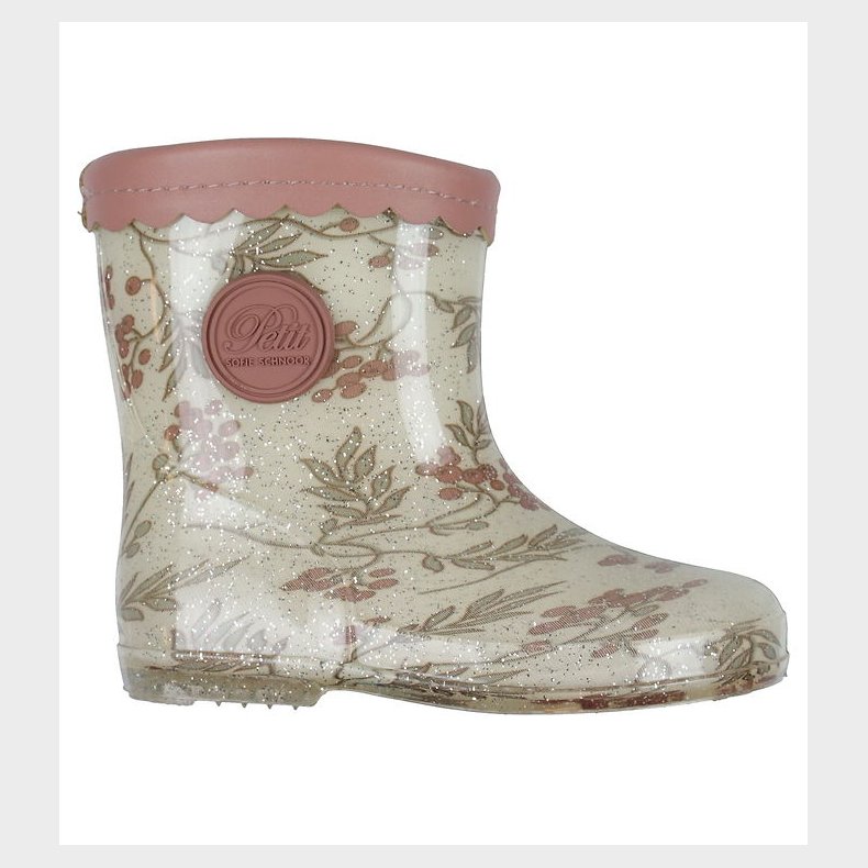 Petit by Sofie Schnoor Gummistvler m. For - Antique White/Rosa