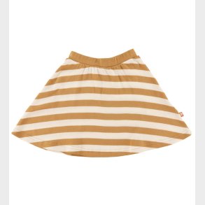 Katvig Nederdel - Karamel/Hvid Stribet