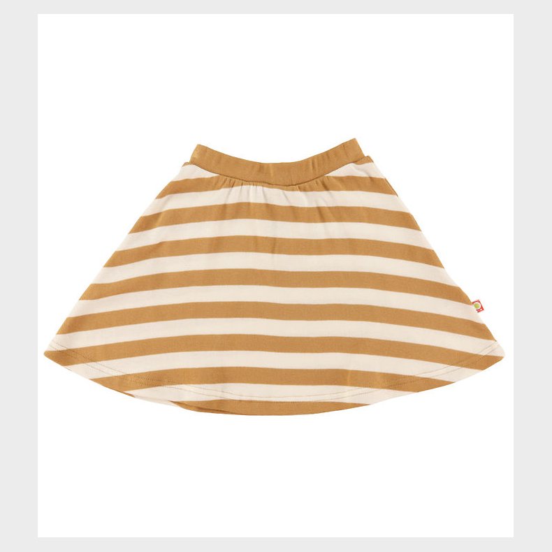 Katvig Nederdel - Karamel/Hvid Stribet