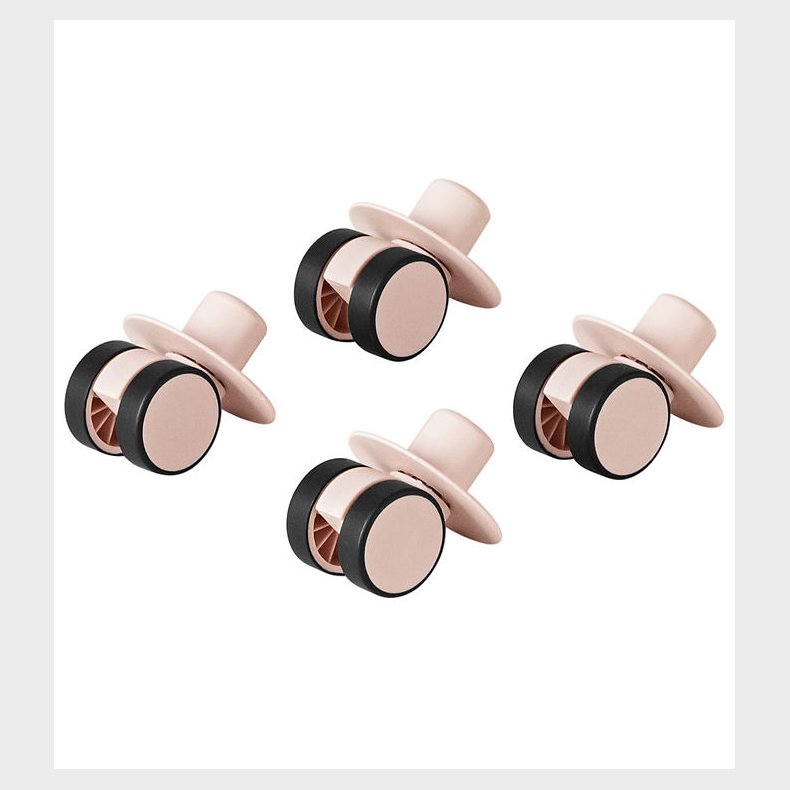 MODU 4x Swirly Wheels - 4-pak - Soft Rose