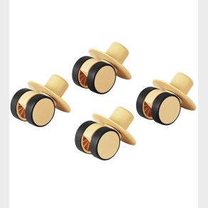 MODU 4x Swirly Wheels - 4-pak - Honey Yellow