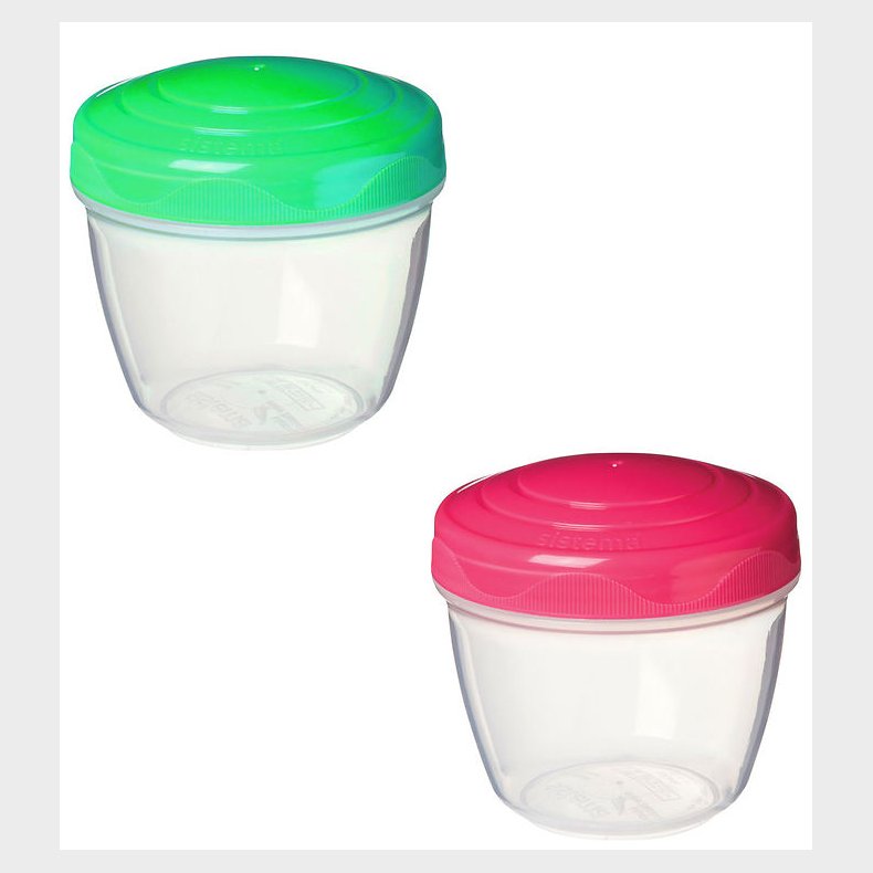 Sistema Beholdere - Yogurt 2-Pack - 150 ml - Grn/Pink