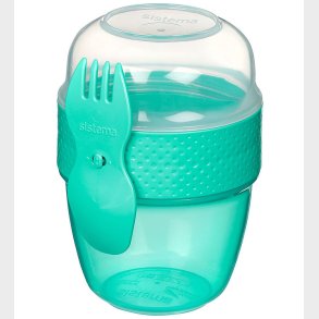 Sistema Madkasse m. Bestik - Snack Capsule - 515 ml - Turkis