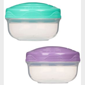 Sistema Beholdere - 2-pak - Portionpod - 210 ml - Turkis/Lilla