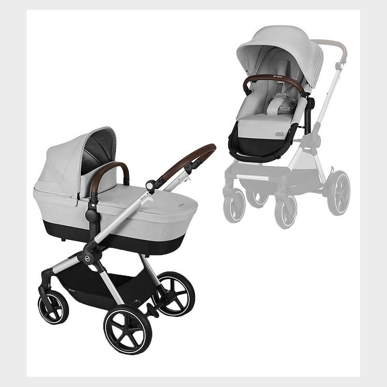 Cybex Klapvogn/Barnevogn - Eos Lux - 2-i-1 - Lava Grey