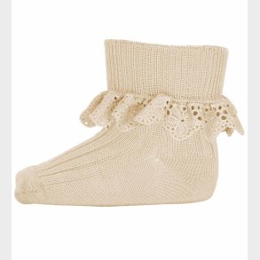 MP Stmper m. Blonde - Uld - Lea - Ecru