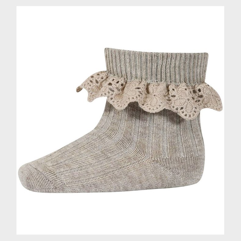 MP Strmper m. Blonde - Uld - Lea - Lysebrunmeleret