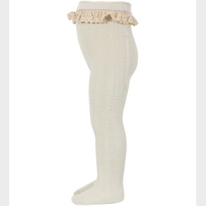 MP Strmpebukser - Uld - Berta - Ecru m. Blonde