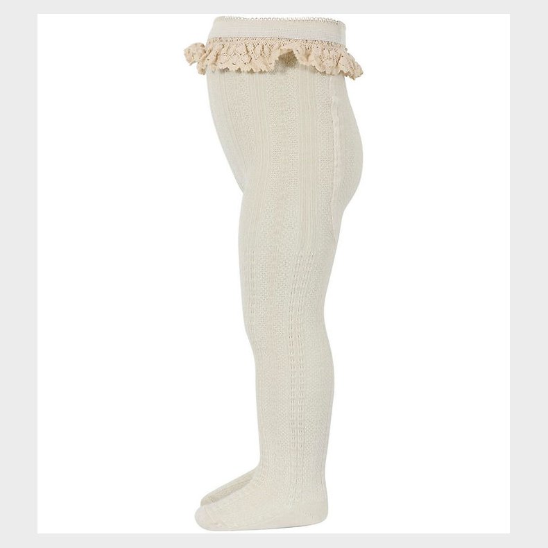 MP Str�mpebukser - Uld - Berta - Ecru m. Blonde