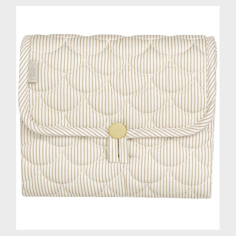 Cam Cam Pusleunderlag - Classic Stripes Camel