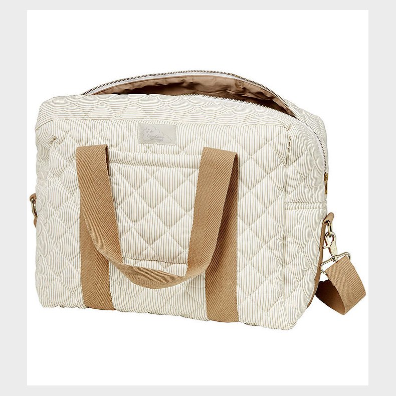Cam Cam Pusletaske - Stor - Classic Stripes Camel
