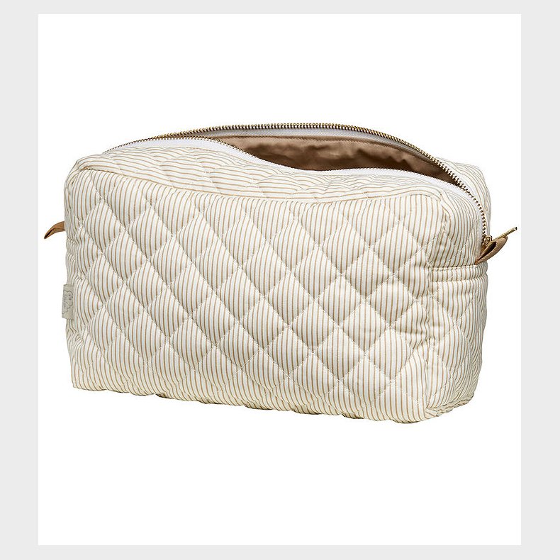Cam Cam Toilettaske - Stor - Classic Stripes Camel/Camel