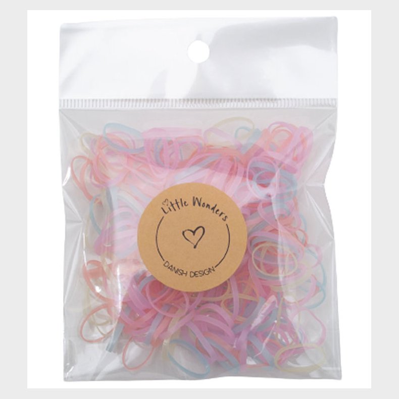 Little Wonders H�relastikker - 200 stk. - Clear Rainbow
