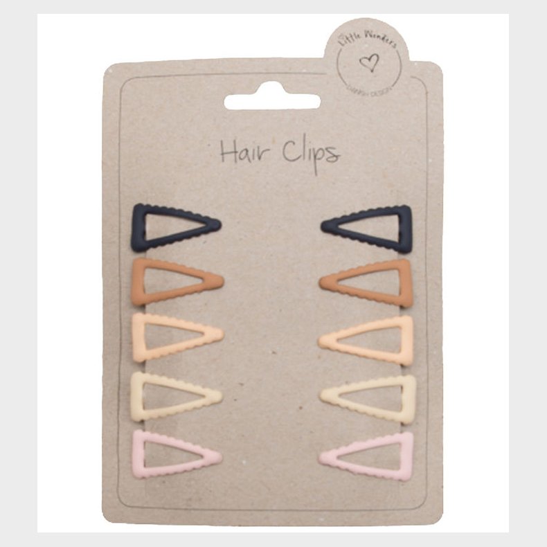 Little Wonders Hrspnder - 10-pak - Brndte Farver