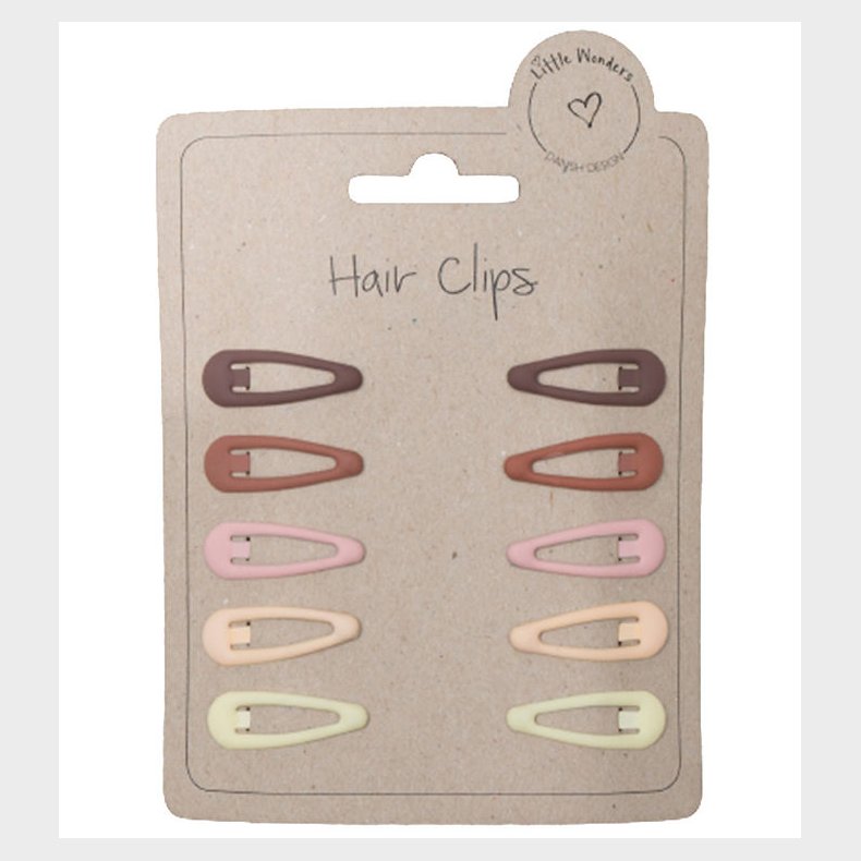 Little Wonders Hrspnder - 10-pak - Brndte Farver