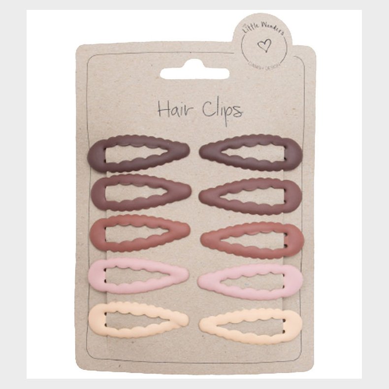 Little Wonders Hrspnder - 10-pak - Brune Farver