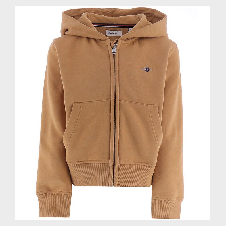 GANT Cardigan - Shield - Burnt Sugar