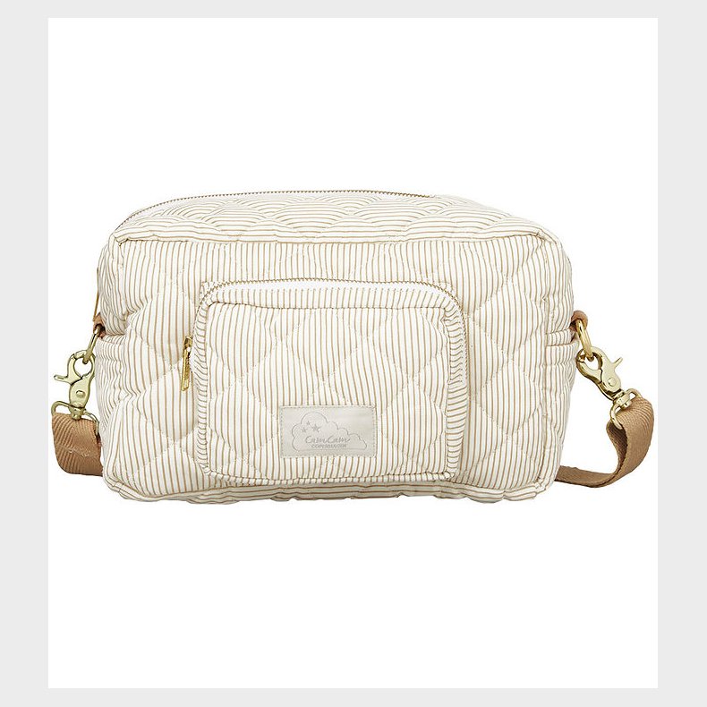 Cam Cam Pusletaske - Lille - Classic Stripes Camel