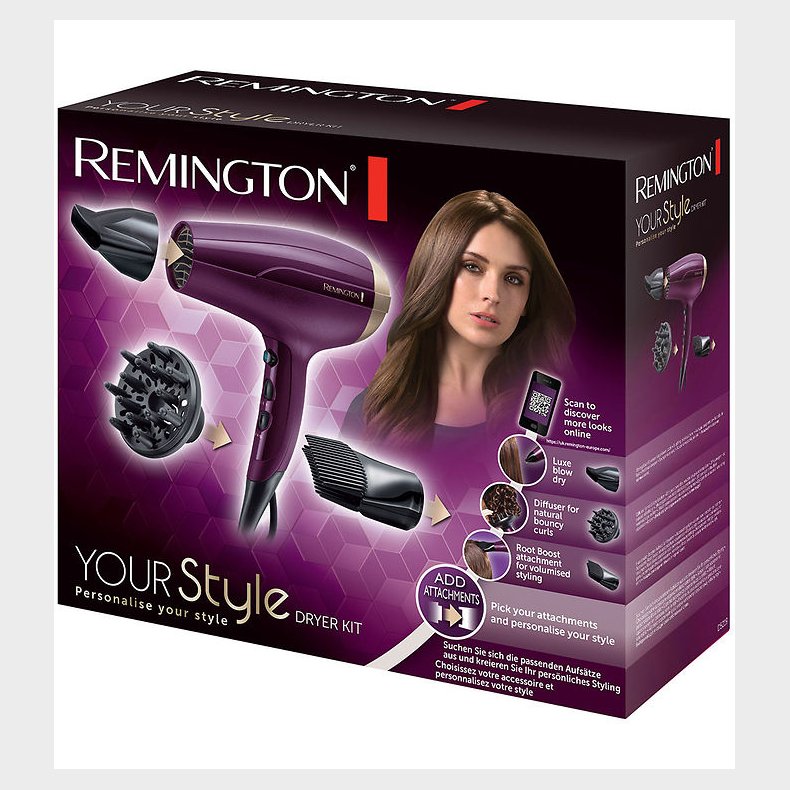 Remington Hrtrrer - Your Style Dryer Kit - D5219